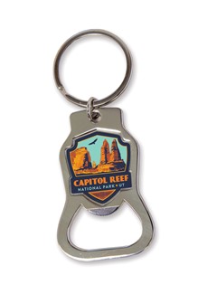 Capitol Reef Emblem Bottle Opener Key Ring | American Made