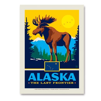 AK State Pride Vert Sticker | Made in the USA