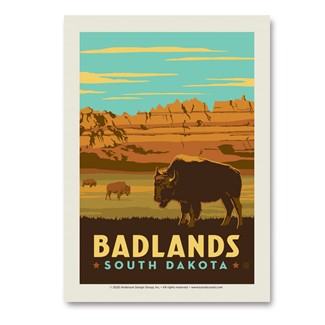 Badlands, SD Vert Sticker | Made in the USA