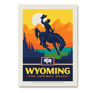 WY State Pride Vert Sticker | Made in the USA