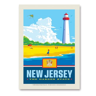 NJ State Pride Vert Sticker | Made in the USA