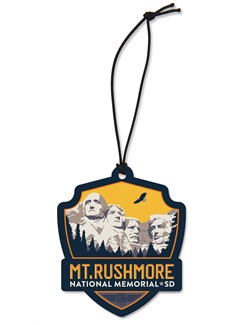 Mt. Rushmore Emblem Wooden Ornament | American Made