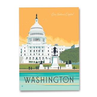 Washington, DC Capitol Magnet | Metal Magnet