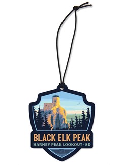Black Elk Peak SD Emblem Wooden Ornament | American Made