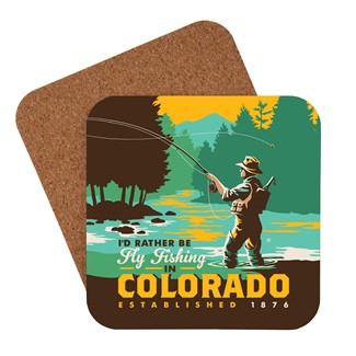 Fly Fishing CO Coaster | American made coaster