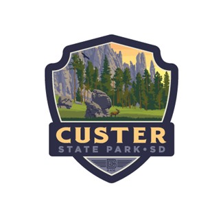 Custer State Park SD Emblem Magnet | Made in the USA