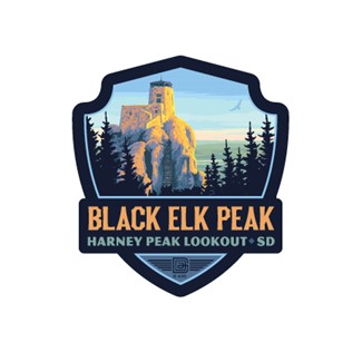 Black Elk Peak SD Emblem Magnet | Made in the USA