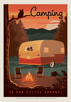 Camping is for Nature Lovers Single Magnet | USA Made