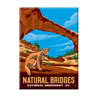 Natural Bridges National Monument UT Vertical Magnet | Metal Magnet