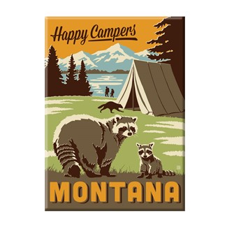 MT Happy Campers Magnet | Metal Magnet