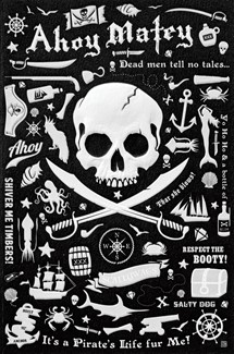 Pirate Pattern | Birthday greeting cards