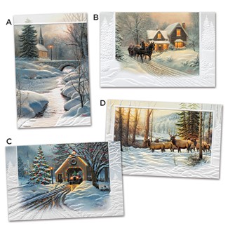 Winter Remembrance | Assortment Boxed Christmas Cards, Made in the USA