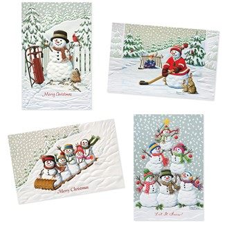 Snow Day Play | Assortment Boxed Christmas Cards, Made in the USA