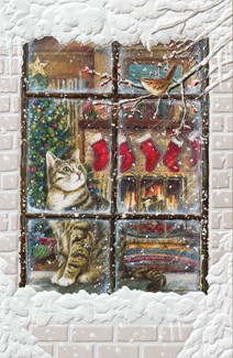 Window Watcher | Wildlife themed boxed Christmas cards