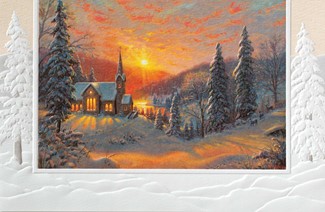 Christmas Sunrise | Bible verse themed boxed Christmas cards