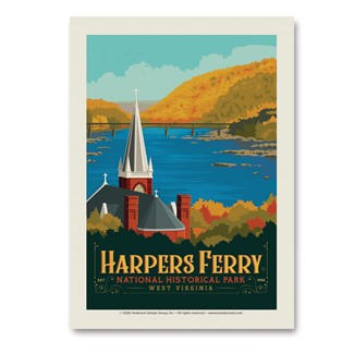 Harpers Ferry WV Vert Sticker | Made in the USA