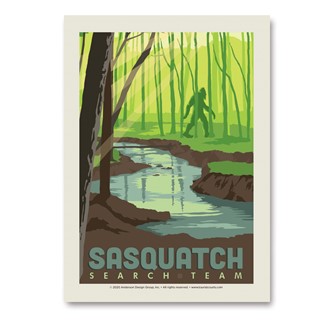 Sasquatch Search Team Vert Sticker | Made in the USA