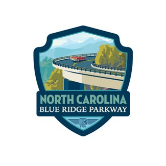 Blue Ridge Parkway Linn Cove Viaduct Emblem Sticker | Emblem Sticker