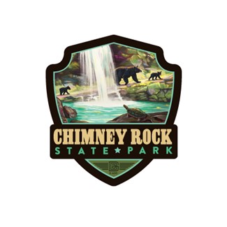Chimney Rock State Park Emblem Magnet | Made in the USA
