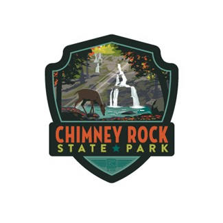 Chimney Rock State Park Emblem Magnet | Made in the USA