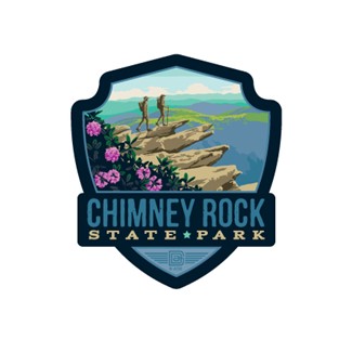 Chimney Rock State Park Emblem Magnet | Made in the USA