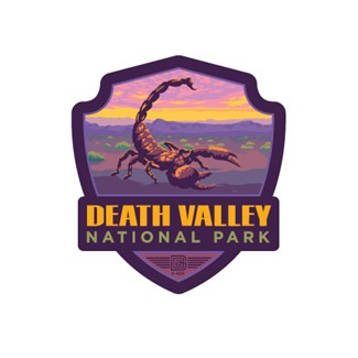 Death Valley NP Scorpion Emblem Sticker | American Made