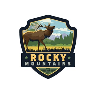 Rocky Mountains Emblem Sticker | American Made