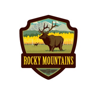 Rocky Mountains Emblem Sticker | American Made