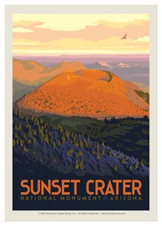 Sunset Crater Volcano National Monument Single Magnet | Made in the USA