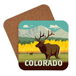 Colorado Elk Coaster | American made coaster