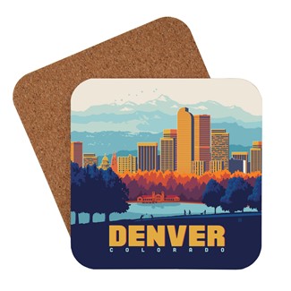 Denver CO City Park Coaster  | American made coaster
