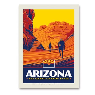 Arizona State Pride Emblem | Vertical Sticker