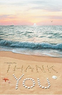 Warmest Thanks (TYIN) | Coastal thank you cards