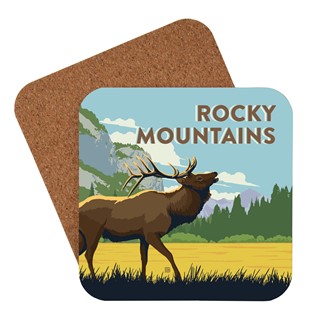 Rocky Mountain National Park Bugling Elk Coaster | American Made Coaster