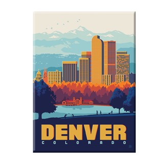 Denver Colorado Park City Magnet | National Park themed magnets