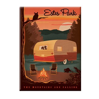 Estes Park Camper Magnet | Metal Magnet