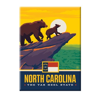 North Carolina State Pride Bear Magnet | American Made Magnet