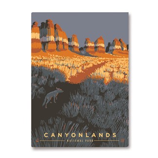 Canyonlands National Park Coyote Magnet | National Park themed magnets