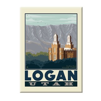 American College Towns Logan Utah Magnet | National Park themed magnets