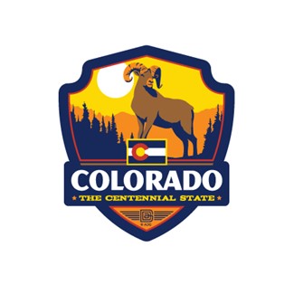 Colorado State Pride Emblem Sticker | Made in the USA