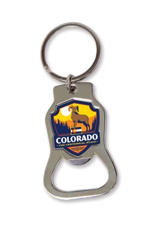 Colorado State Pride Emblem Bottle Opener Key Ring | American Made