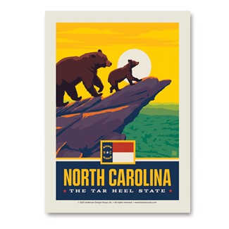 North Carolina State Pride Bears Vert Sticker | Vertical Sticker