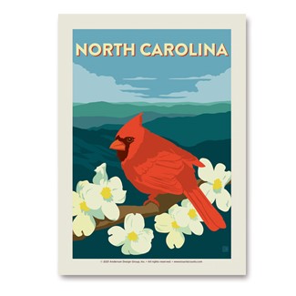 North Carolina Robin Vert Sticker | Vertical Sticker