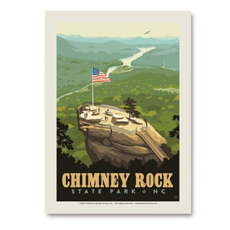 Chimney Rock State Park North Carolina Vert Sticker | Vertical Sticker