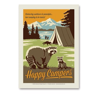 Happy Campers Vertical Sticker | Vertical Sticker