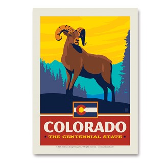 Colorado State Pride Ram Vertical Sticker | Vertical Sticker