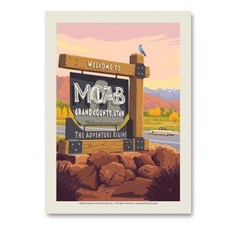 Moab Utah Vertical Sticker | Made in the USA
