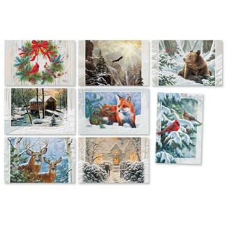 Abraham J. Hunter | Assortment Boxed Christmas Cards, Made in the USA