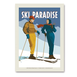 Ski Paradise Vert Sticker | Made in the USA