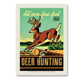 Deer Hunting Vert Sticker | Made in the USA